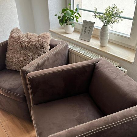 Malerische Maisonettewohnung Mit Zwei Balkonen 플라우엔 외부 사진